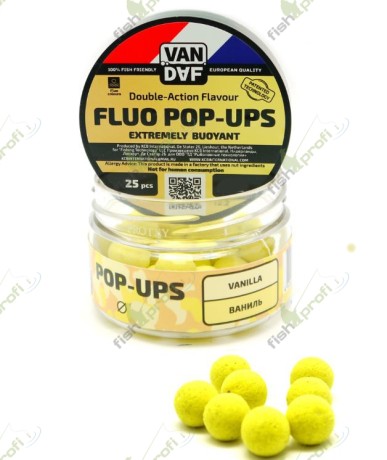 Поп-апы VAN DAF Ваниль, 15 мм. желтый