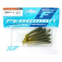 Виброхвост Flagman Mystic Fish 3&quot; #120 Green Pumpkin 7,5см 6шт