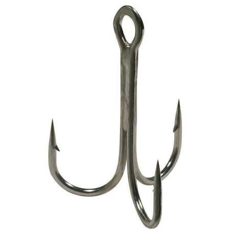 Тройные крючки metsui ROUND цвет bln, размер № 1, (в уп. 50 шт.)