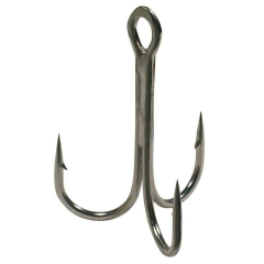 Тройные крючки metsui ROUND цвет bln, размер № 1, (в уп. 50 шт.)