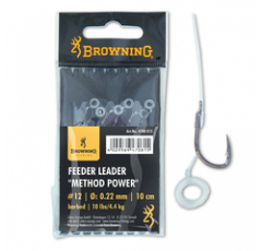Крючки с поводками №10 Feeder Method Pellet Ba  (1 уп. - 6 шт.) Browning
