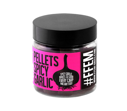 FFEM Spicy Garlic Halibut pellets - Пеллетс насадочный 14 mm.