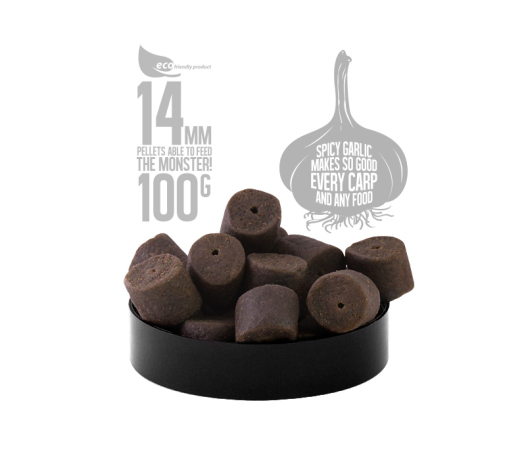FFEM Spicy Garlic Halibut pellets - Пеллетс насадочный 14 mm.