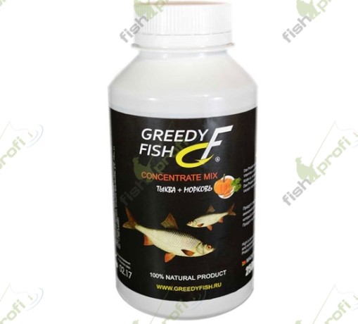 Концентрат микс "Greedy Fish" Тыква+Морковь 250мл.