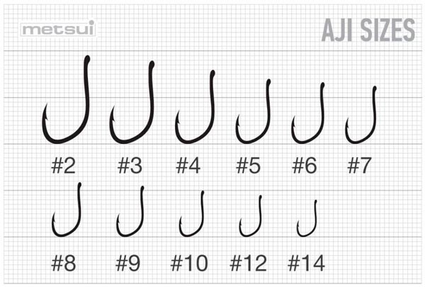 Крючки metsui AJI цвет bln, размер № 6,( в уп. 12 шт.)