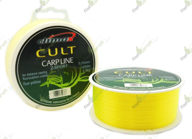 Леска монофильная Climax Cult Carp Line Z-Sport fluo-yellow 0.30 mm 8.3kg  1000 м