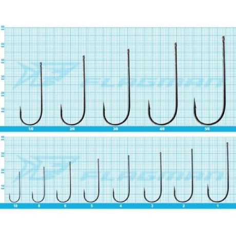 Крючки Azura Long Shank Hook №1