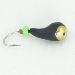 Мормышка вольфрамовая Уралочка перевертыш з/к d4мм 1,1г.