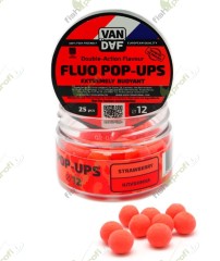 Поп-апы VAN DAF Клубника, 12 мм. 25 шт