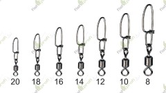 Вертлюжок с застежкой TRAPER LUX CROS № 10