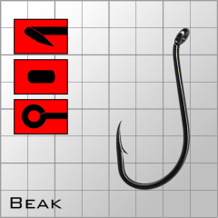 Крючки metsui BEAK цвет bln, размер № 4/0, (в уп. 6 шт.)