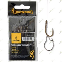 Крючки с поводками №10 Trophy Fish черн (1 уп. - 8 шт.) Browning