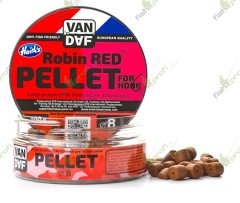 Пеллетс VAN DAF Robin Red с отверстием под волос, 8 мм, банка 100 г.