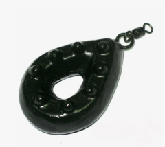 Грузило Гриппа с вертлюг. чёрн. 50гр 1шт