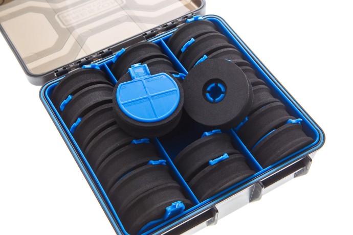 Поводочница с круглыми мотовилами Preston REVALUTION STORAGE BOX (21 шт.)