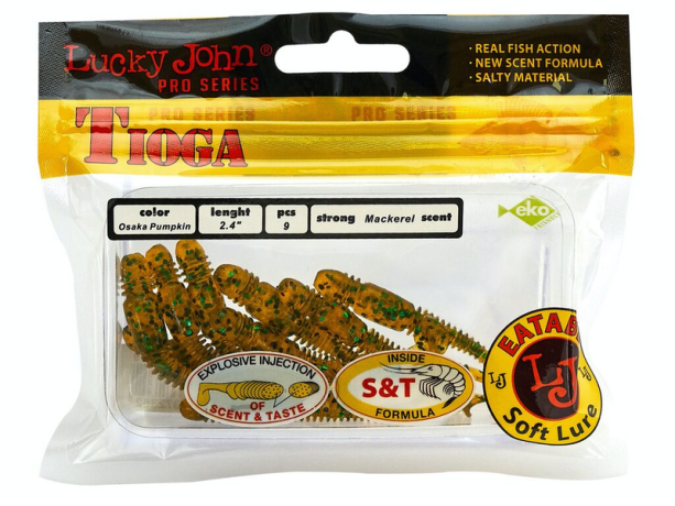 Силиконовая приманка Lucky Jonn Tioga 2.4" #PA19