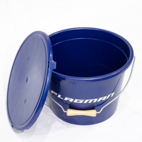 Ведро с крышкой Flagman 13л синее