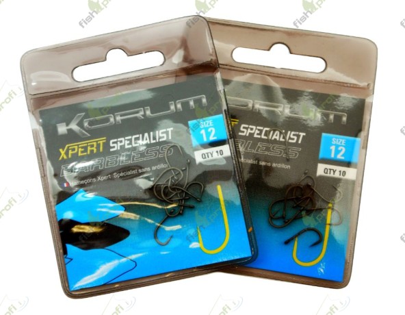 Крючки карповые Korum XPERT SPECIALIST BARBLESS HOOKS безбородые №6