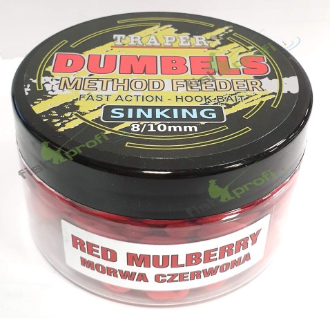 Дамбелсы тонущие Метод Фидер 8-10мм 50гр Шелковица Traper ТРАПЕР Dumbels sinking Morwa czerwon