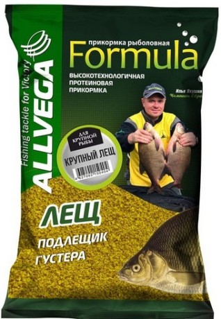 Прикормка ALLVEGA "Formula Big Bream" 0,9кг (КРУПНЫЙ ЛЕЩ) Для крупной рыбы.