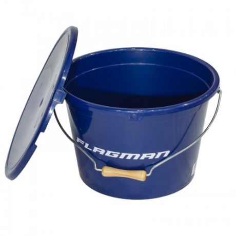 Ведро с крышкой Flagman 18л синее