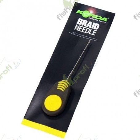 Игла для бойлов Korda Fine Latch Needle Yellow Handle
