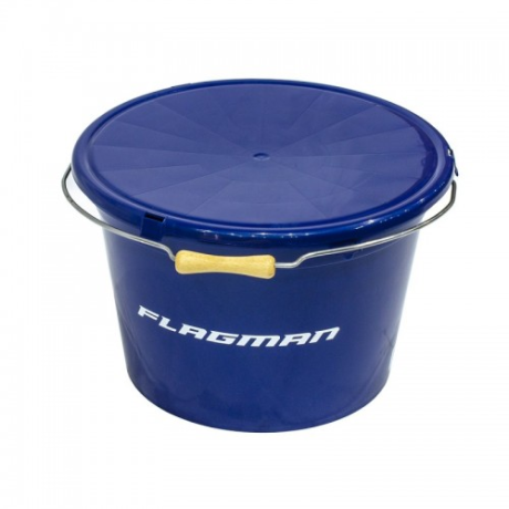 Ведро с крышкой Flagman 25л синее