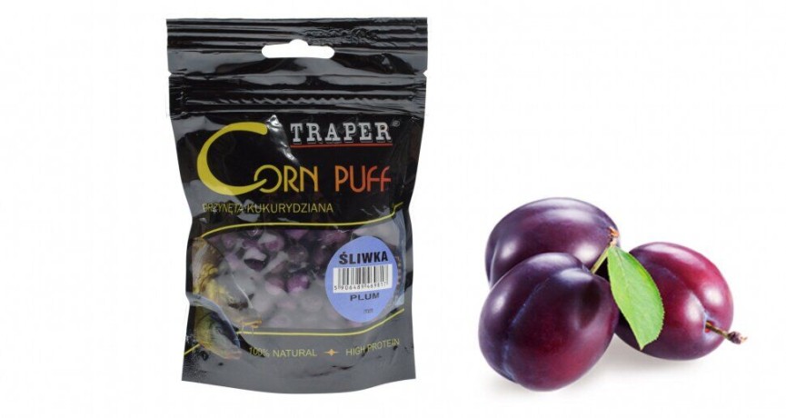 Corn puff 8мм/20гр Sliwka TRAPER Трапер Кукуруза воздушная слива