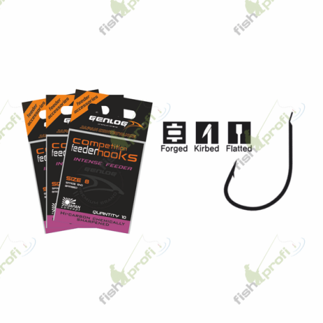 Крючок рыболовный GENLOG INTENSE FEEDER № 12 10 шт.
