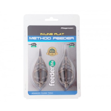 Набор кормушек Flagman Flat Feeder L 70+80г 2шт