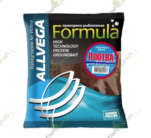 Прикормка зимняя ALLVEGA "Formula Winter" 0,5кг (ПЛОТВА)