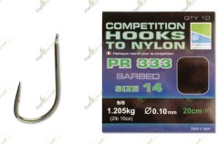 Готовый поводок Preston PRC 333 HOOKS TO NYLON №18
