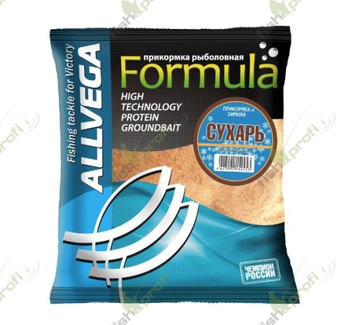 Прикормка зимняя ALLVEGA "Formula Winter" 0,5кг (СУХАРЬ)
