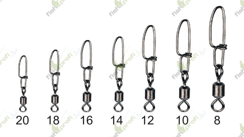 Вертлюжок с застежкой TRAPER LUX CROS № 16