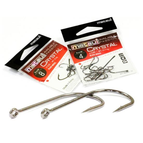 Крючки metsui CRYSTAL, цвет bln, размер № 12, (1 уп - 12 шт)