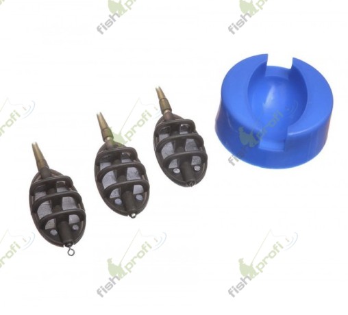 Набор методных кормушек Flagman 15гр+24гр+40гр с пресс-формой