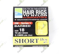 Поводок Preston DUTCH MASTER короткий 15см №18