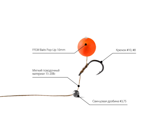 FFEM Pop-Up Tango Squid - Плавающие бойлы 10 мм.