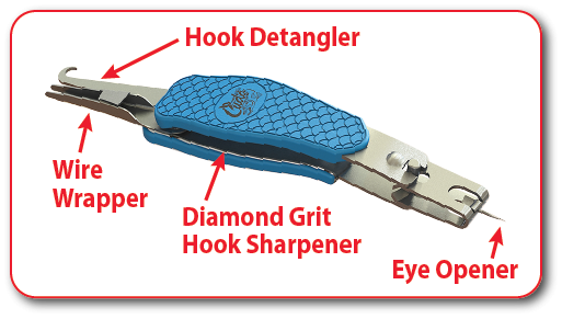 Кусачки Cuda SS Cliper with Jig Eye Cleaner для лески с точилкой для крючков