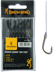 Крючки с поводками №14 BIG Fish 0.22mm 60 cm(1 уп. - 8 шт.) Browning