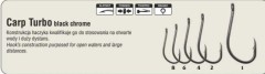 Крючки карповые CARP TURBO Hikara (Япония)  чер  хром №1/0 ТРАПЕР