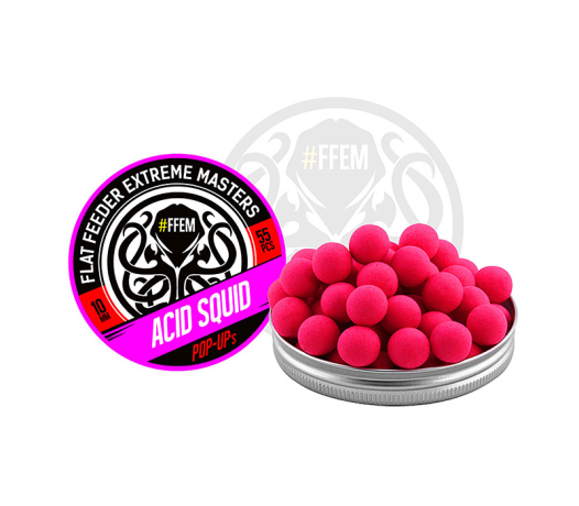 FFEM Pop-Up Acid Squid - Плавающие бойлы (Кислый кальмар) 10 мм.