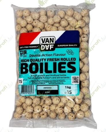 Бойлы VAN DAF Анис, белый, 15 мм. 1 кг.