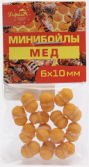 Мини бойлы Dolphin 6 х 10 с резинкой тонущие мёд