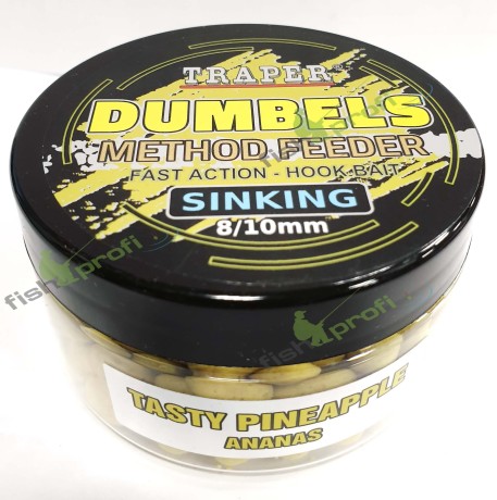 Дамбелсы тонущие Метод Фидер 8-10мм 50гр Ананас Traper ТРАПЕР Dumbels sinking Ananas