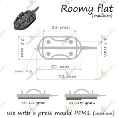 Кормушка ORANGE Roomy Flat Method 100гр.