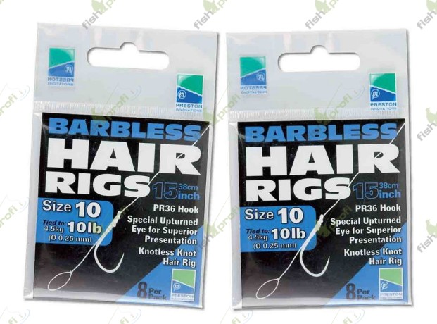 BARBLESS HAIR RIGS LONG Поводок для волосяной остнастки 38см №12