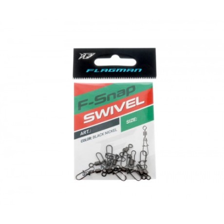 Вертлюг с застежкой американка Flagman Swivel-F Snap #8