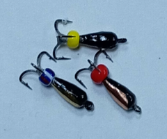 Мормышка Чертик-Капля с коронкой малая 0.4 гр.