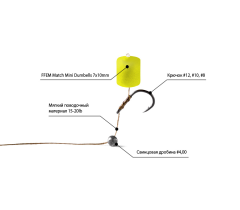 FFEM Pop-Up Match Mini Pineapple - Плавающие бойлы (Ананас) 7-10 мм.